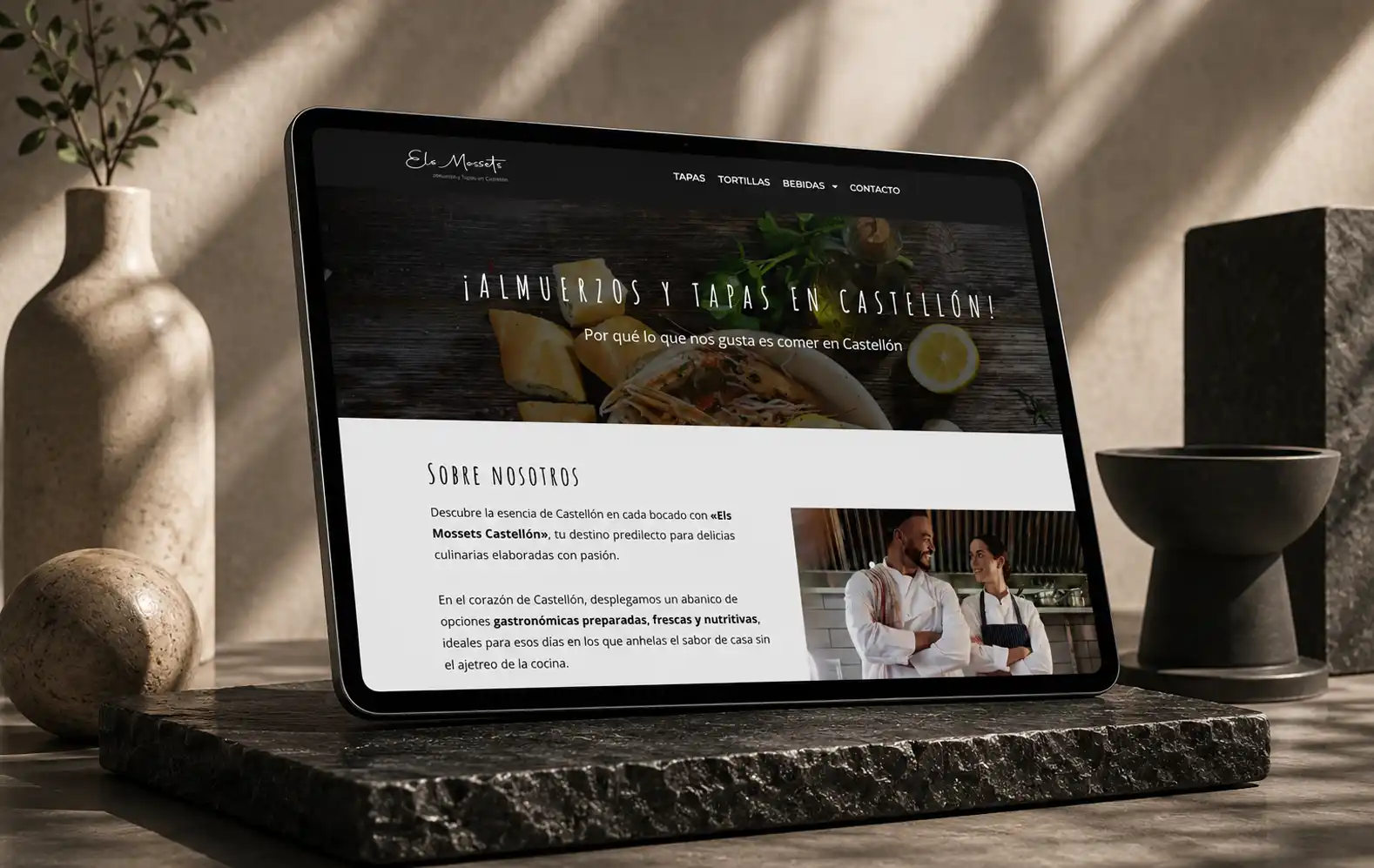 Web de Els Mossets, bar de tapas en Castellón